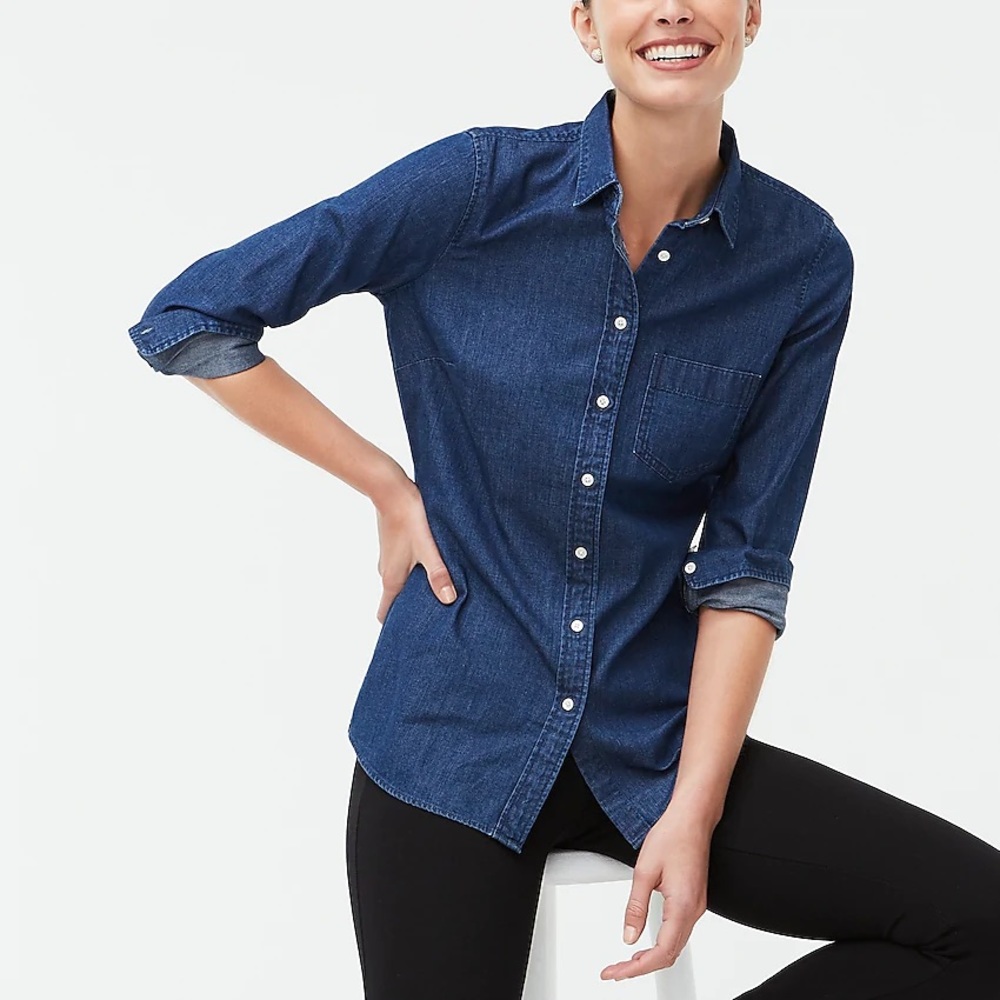 J. Crew Denim Shirt in Perfect Fit